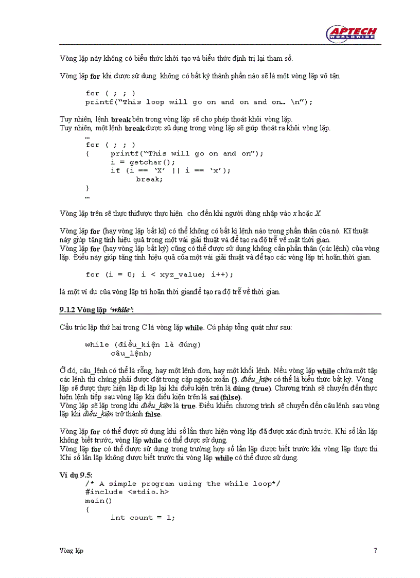 image for page Vòng lặp