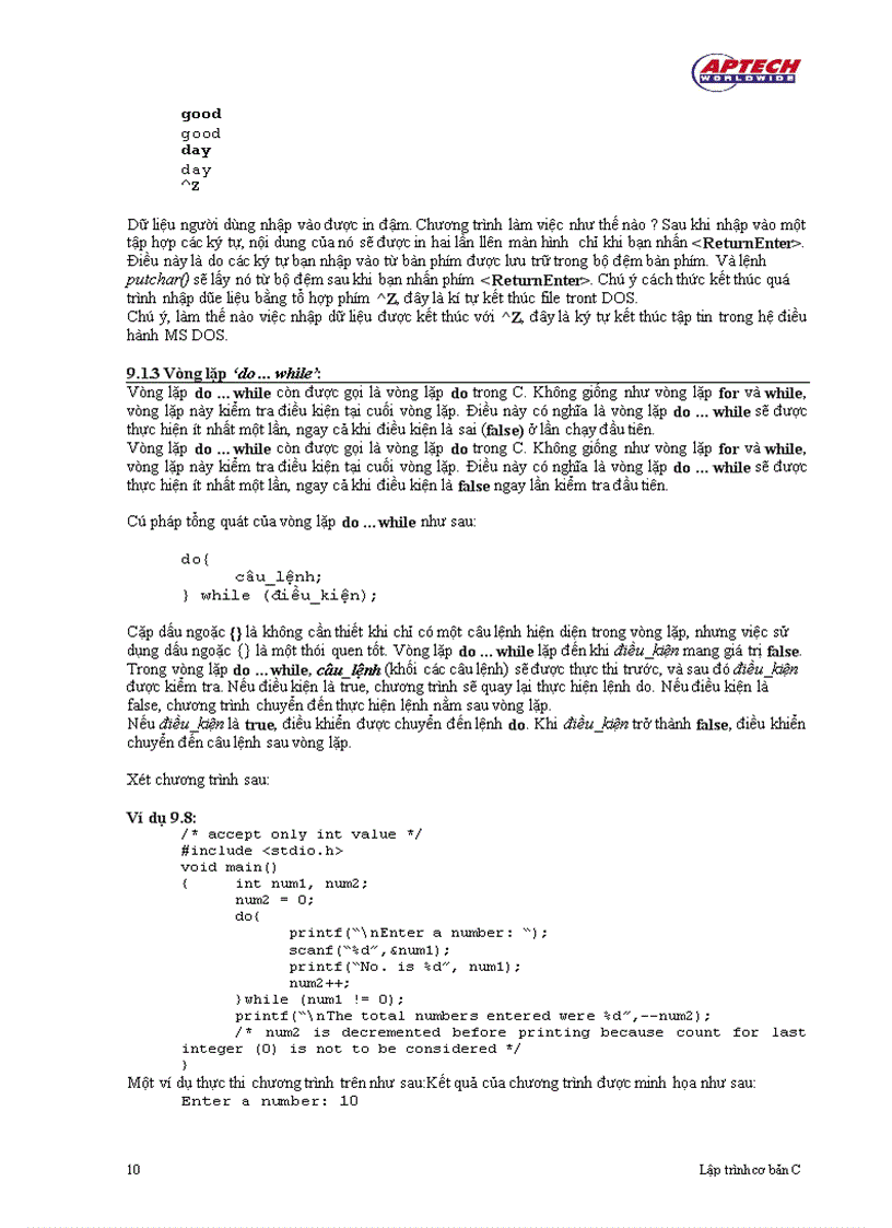 image for page Vòng lặp