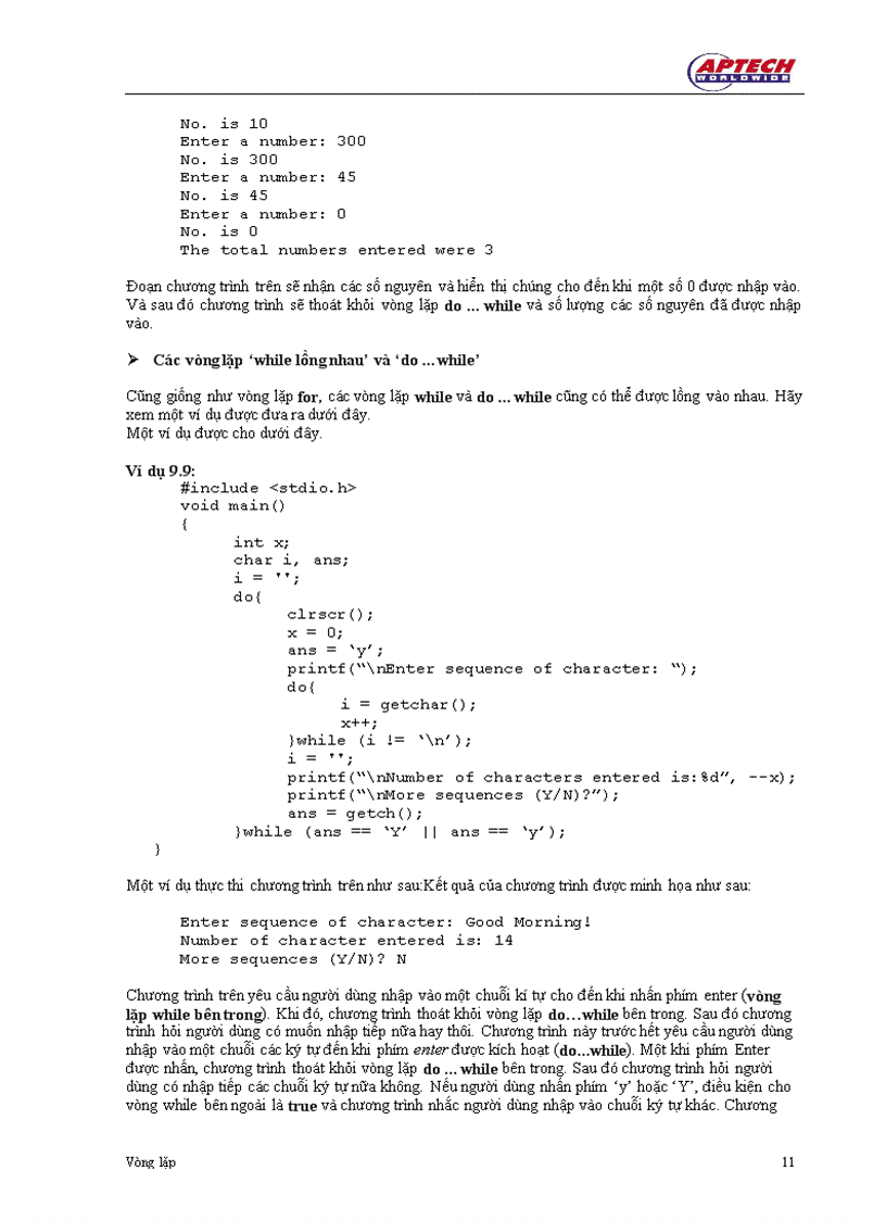 image for page Vòng lặp