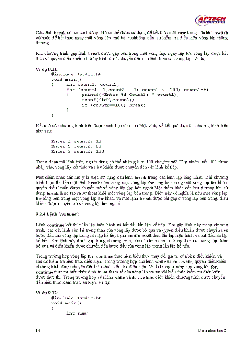 image for page Vòng lặp