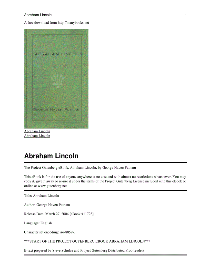 image for page Abraham Lincoln