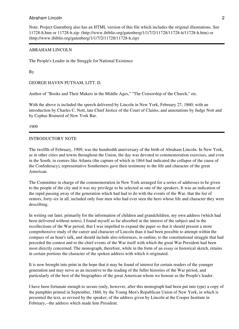 image for page Abraham Lincoln