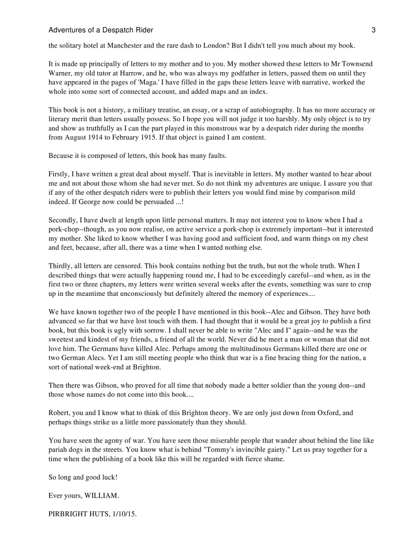 image for page Adventures of a Despatch Rider