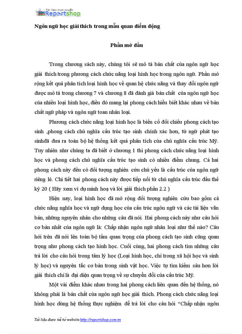 image for page Ngôn ngữ học giải thích trong mẫu quan điểm động