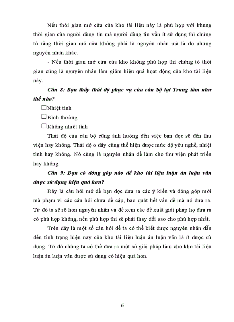 image for page Phiếu điều tra về việc sử dụng kho tài liệu luận án luận văn tại trung tâm thông tin thư viện đại học quốc gia hà nội