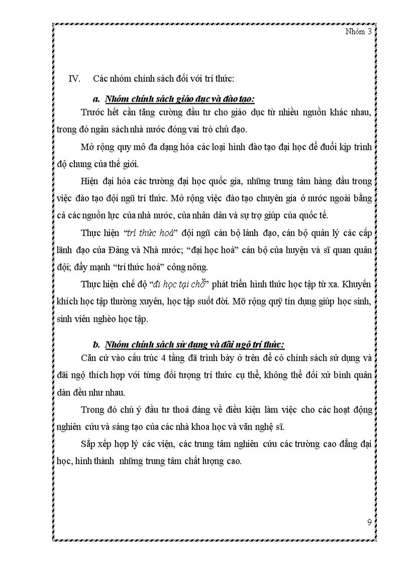 image for page Chính sách phát huy năng lực lao động sáng tạo của trí thức và sinh viên