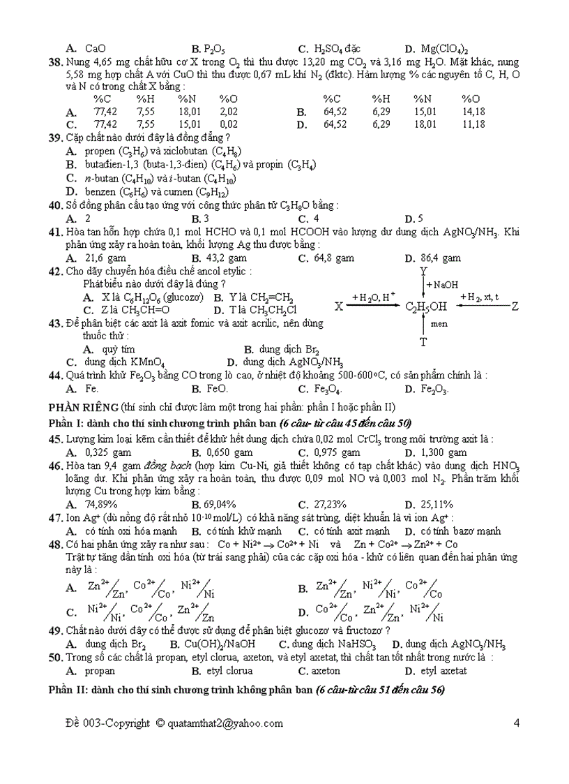 image for page Đề thi thử Đại học môn Hóa 15