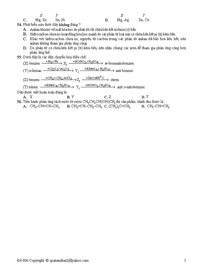 image for page Đề thi thử Đại học môn Hóa 18