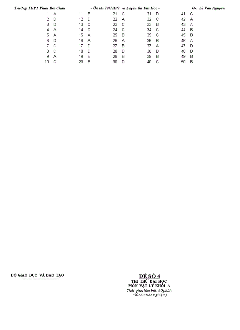 image for page Đề thi thử Đại học môn Lý 10