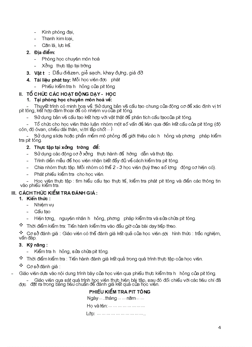 image for page Tài liệu sửa chữa bộ phận chuyển động của động cơ 1