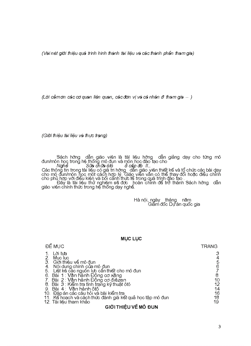image for page TÀI LIỆU Sách hướng dẫn giáo viên KIỂM TRA TÌNH TRẠNG KỸ THUẬT ĐỘNG CƠ VÀ ÔTÔ