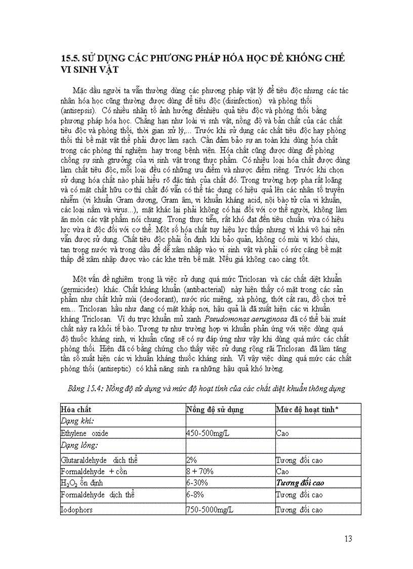 image for page Ức chế vi sinh vật bằng các tác nhân vật lý và hóa học
