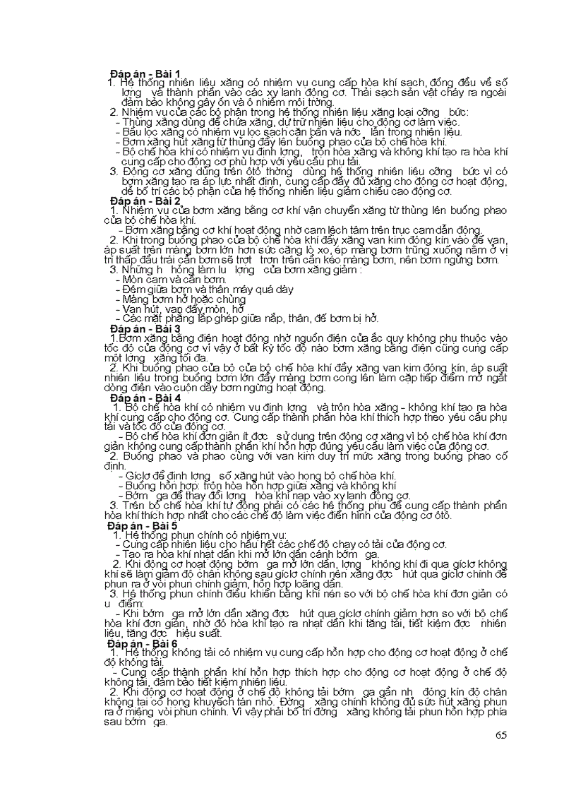 image for page Tài liệu sửa chữa và bảo dưỡng hệ thống nhiên liệu động cơ xăng