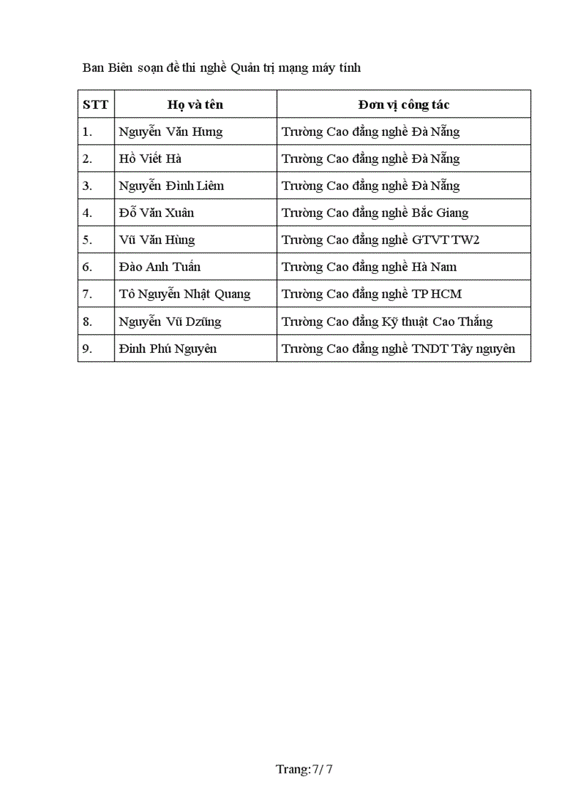 image for page Đề thi nghề Quản trị mạng máy tính 3