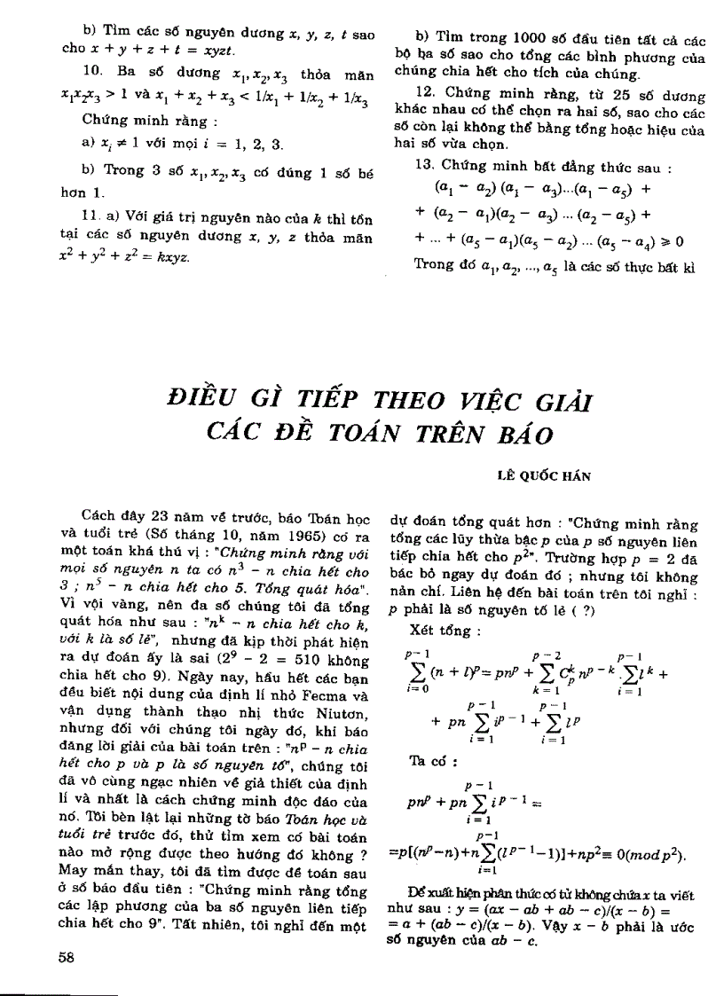 image for page Tuyển tập 30 năm Tạp Chí Toán Học và Tuổi Trẻ part1 3