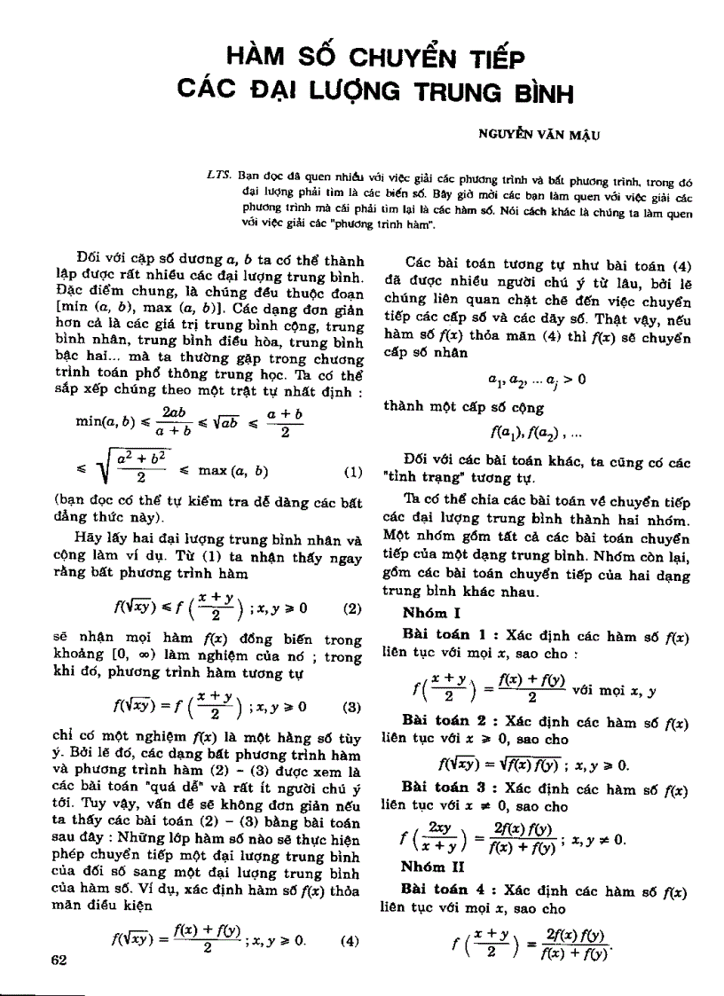image for page Tuyển tập 30 năm Tạp Chí Toán Học và Tuổi Trẻ part1 3