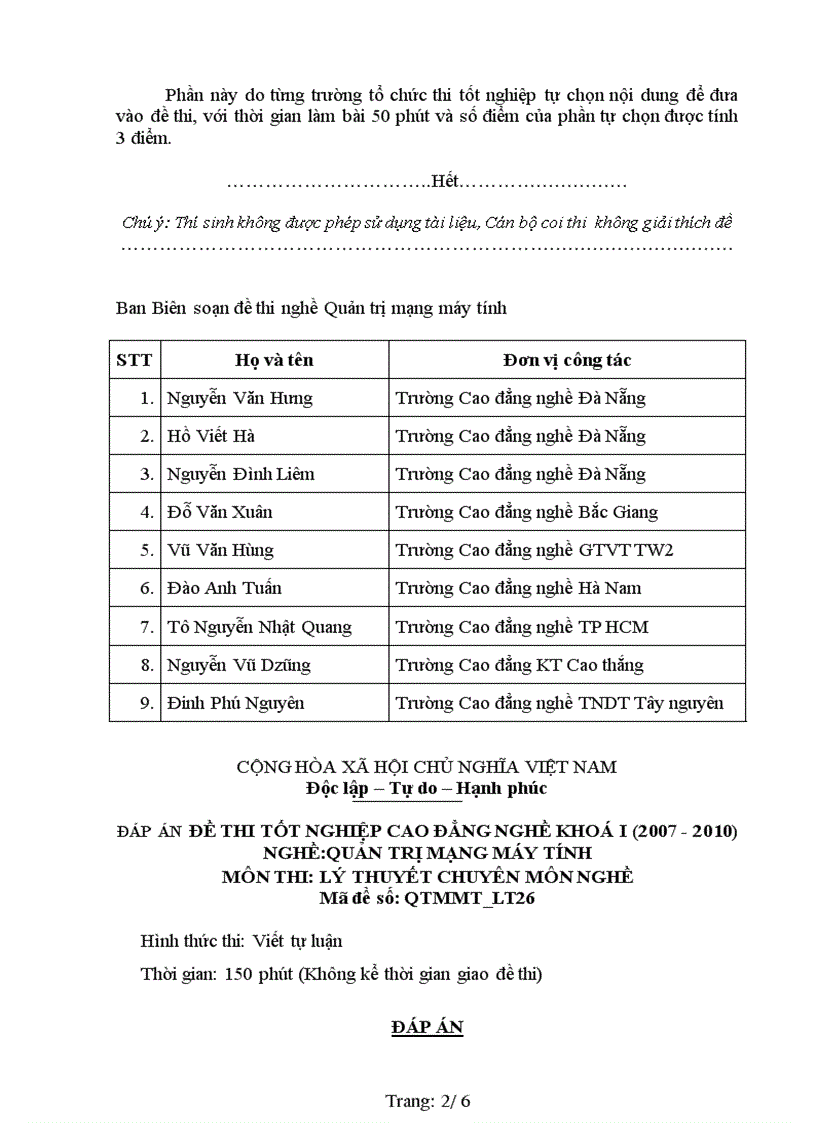 image for page Đề thi nghề Quản trị mạng máy tính 26