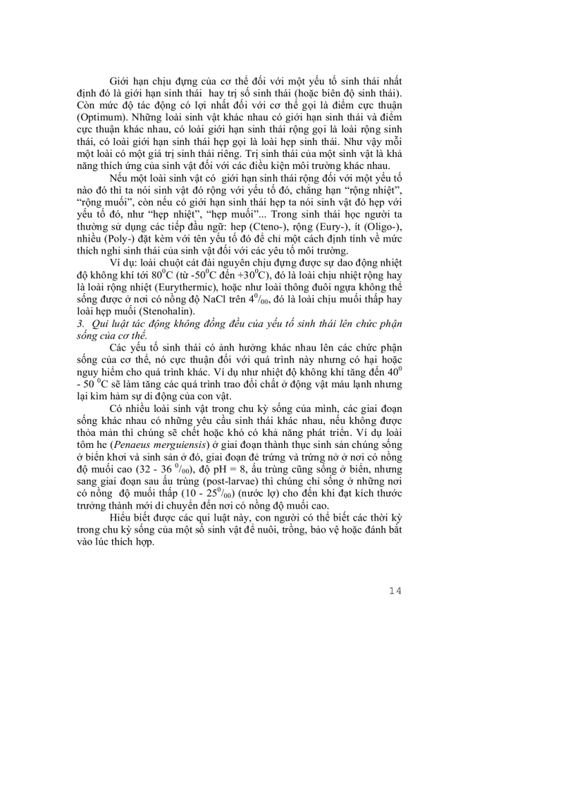 image for page Môi trường và các yếu tố sinh thái