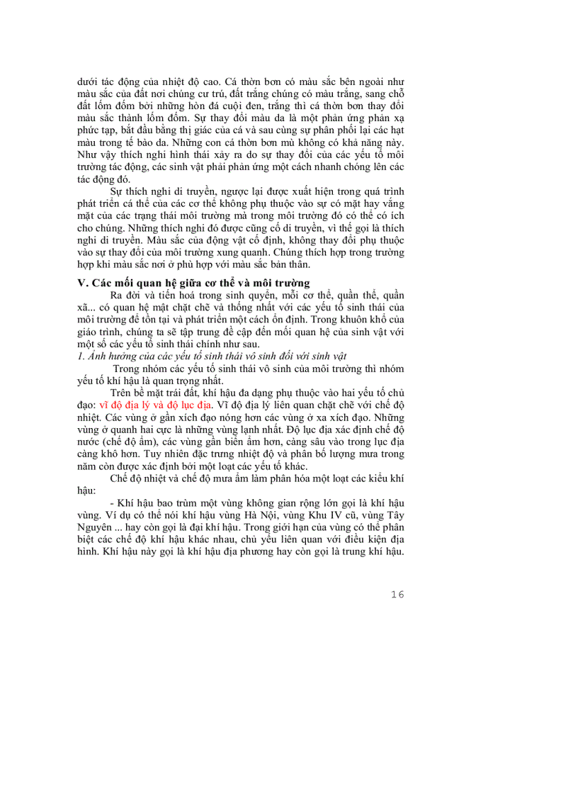 image for page Môi trường và các yếu tố sinh thái