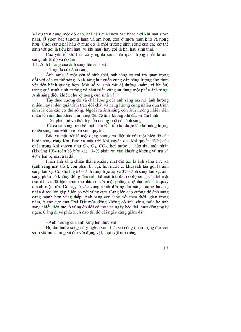 image for page Môi trường và các yếu tố sinh thái