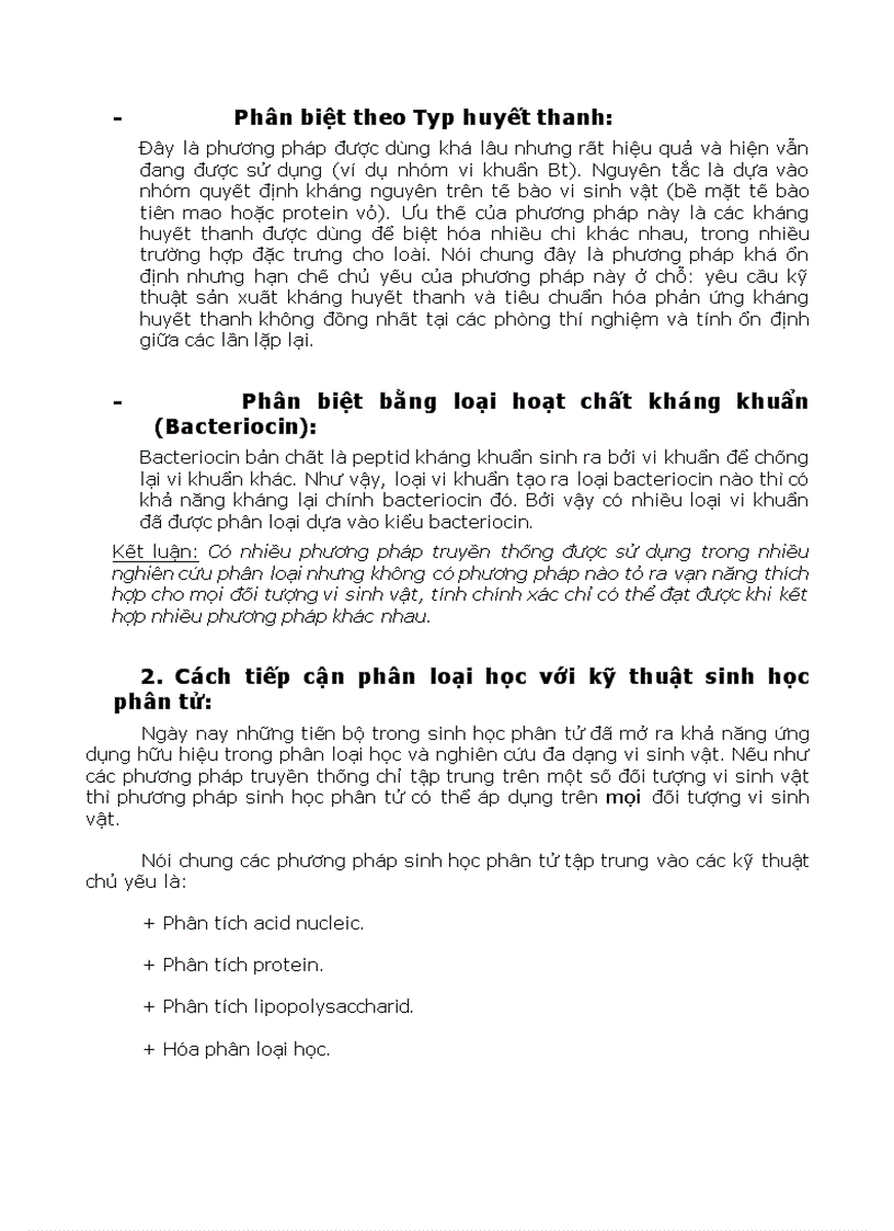 image for page Phân loại vi sinh bằng Sinh Học Phân Tử