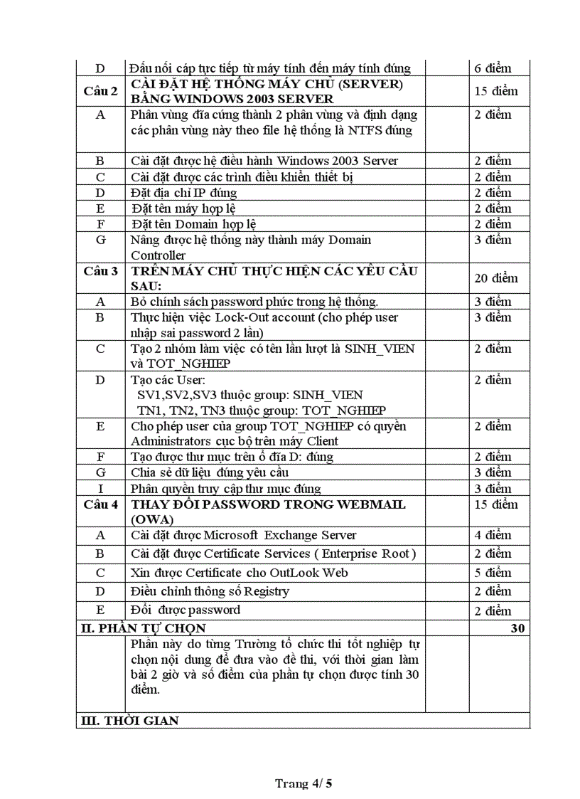 image for page Đề thi nghề Quản trị mạng máy tính Thực hành nghề 10