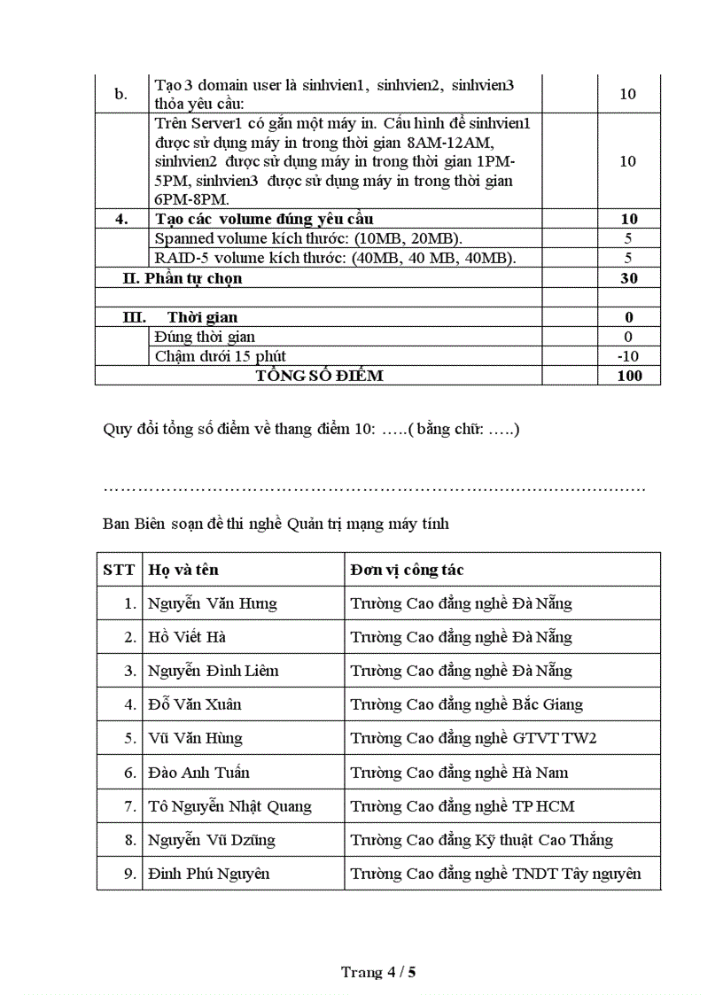 image for page Đề thi nghề Quản trị mạng máy tính Thực hành nghề 13