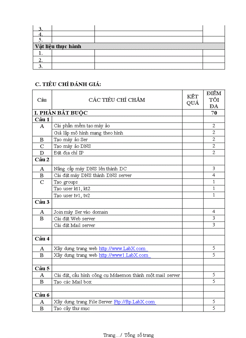 image for page Đề thi nghề Quản trị mạng máy tính Thực hành nghề 26