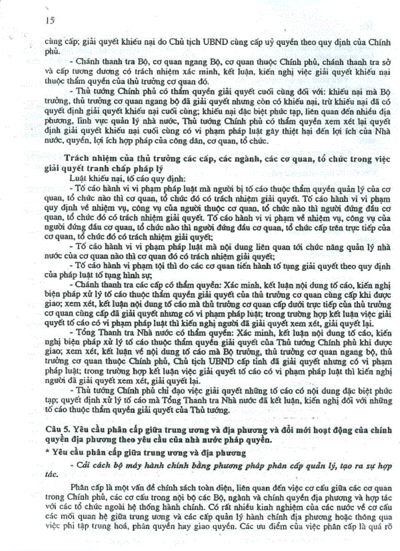 image for page Đáp án 20 câu ôn tập môn Luật Hành chính và Tài phán hành chính chương trình cao học hành chính công