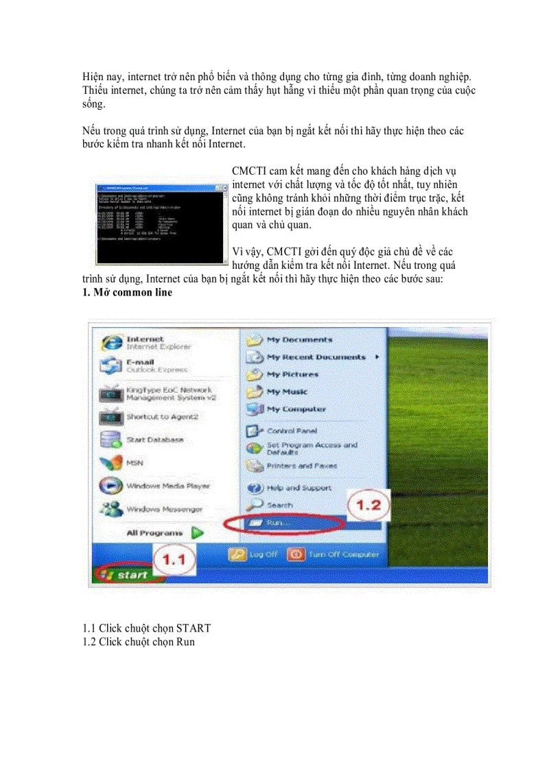image for page Cách kiểm tra nhanh kết nối Internet với command prompt