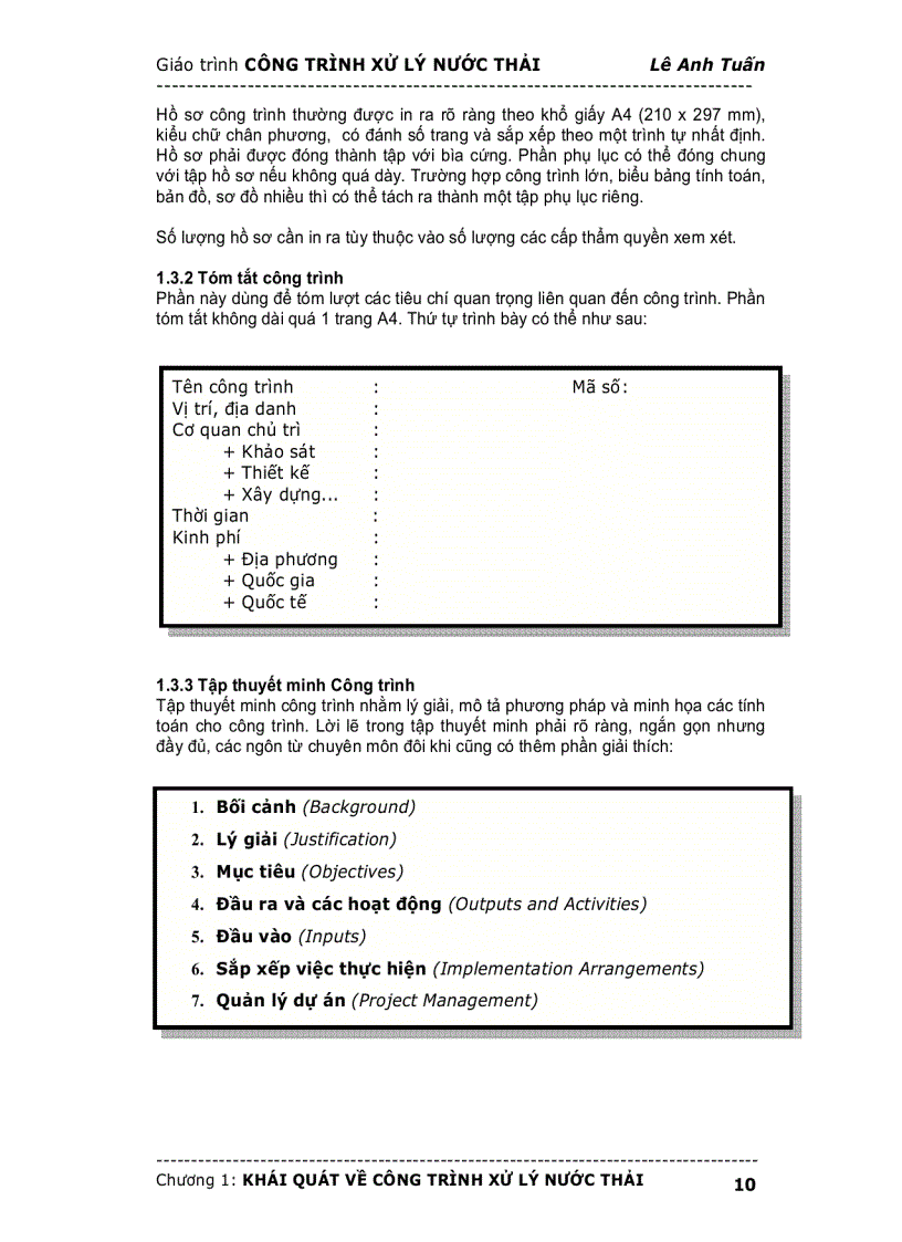 image for page Khái quát về công trình xử lý nước thải