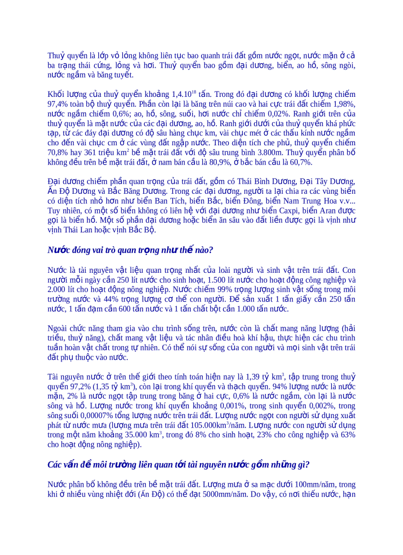 image for page 200 câu hỏi đáp về môi trường 1