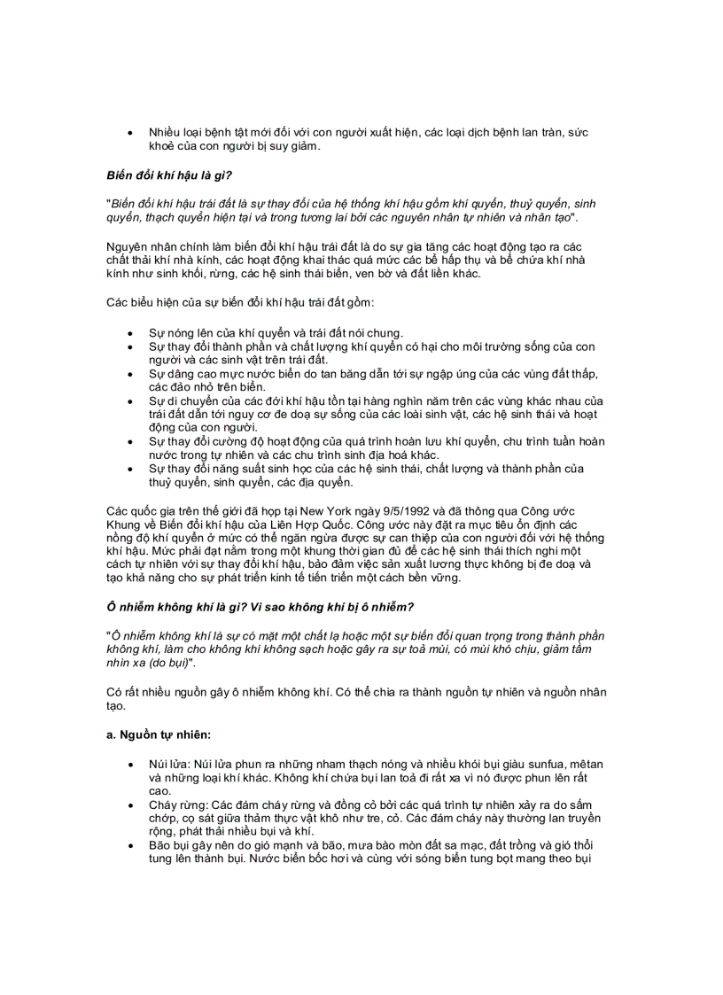 image for page Câu hỏi về môi trừong