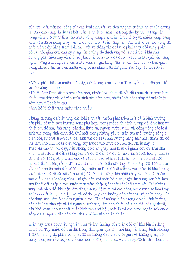 image for page Tìm hiểu về biến đổi khí hậu