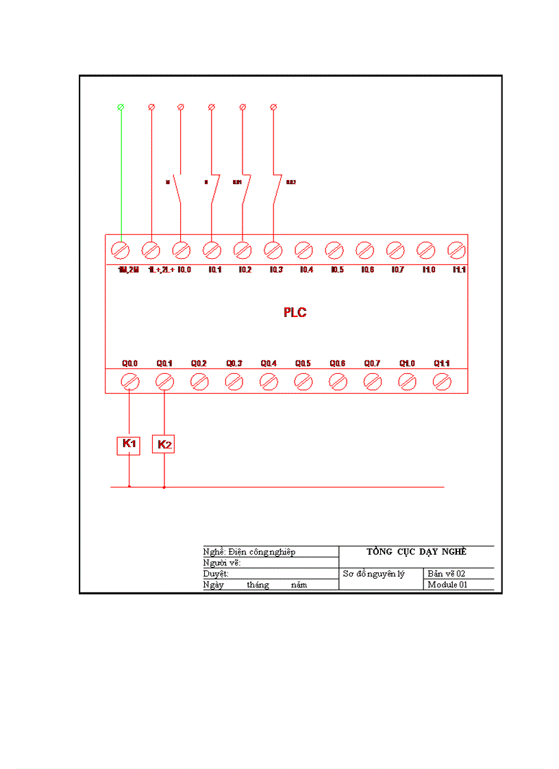 Đề thi thực hành nghề điện công nghiệp 48