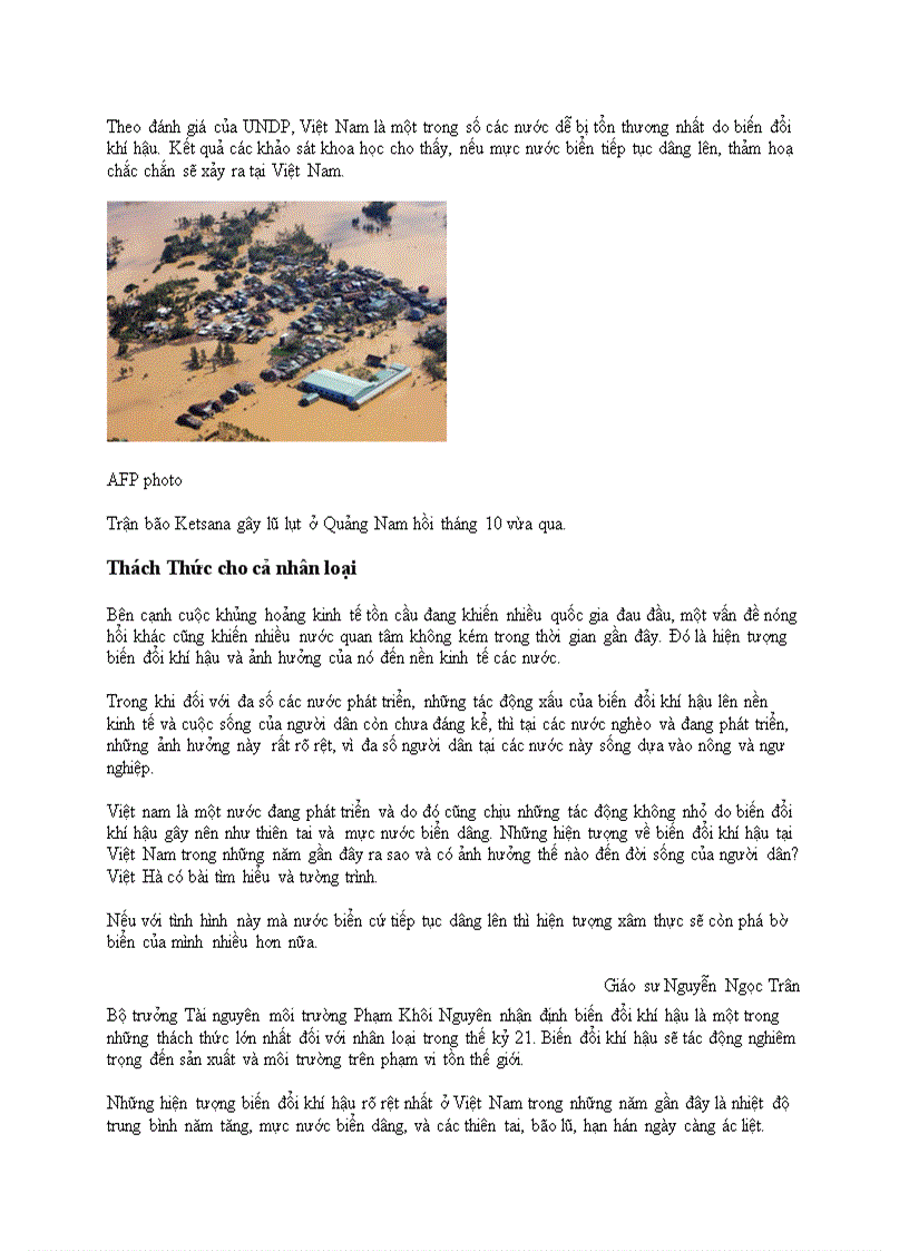 image for page Ảnh hưởng từ biến đổi khí hậu