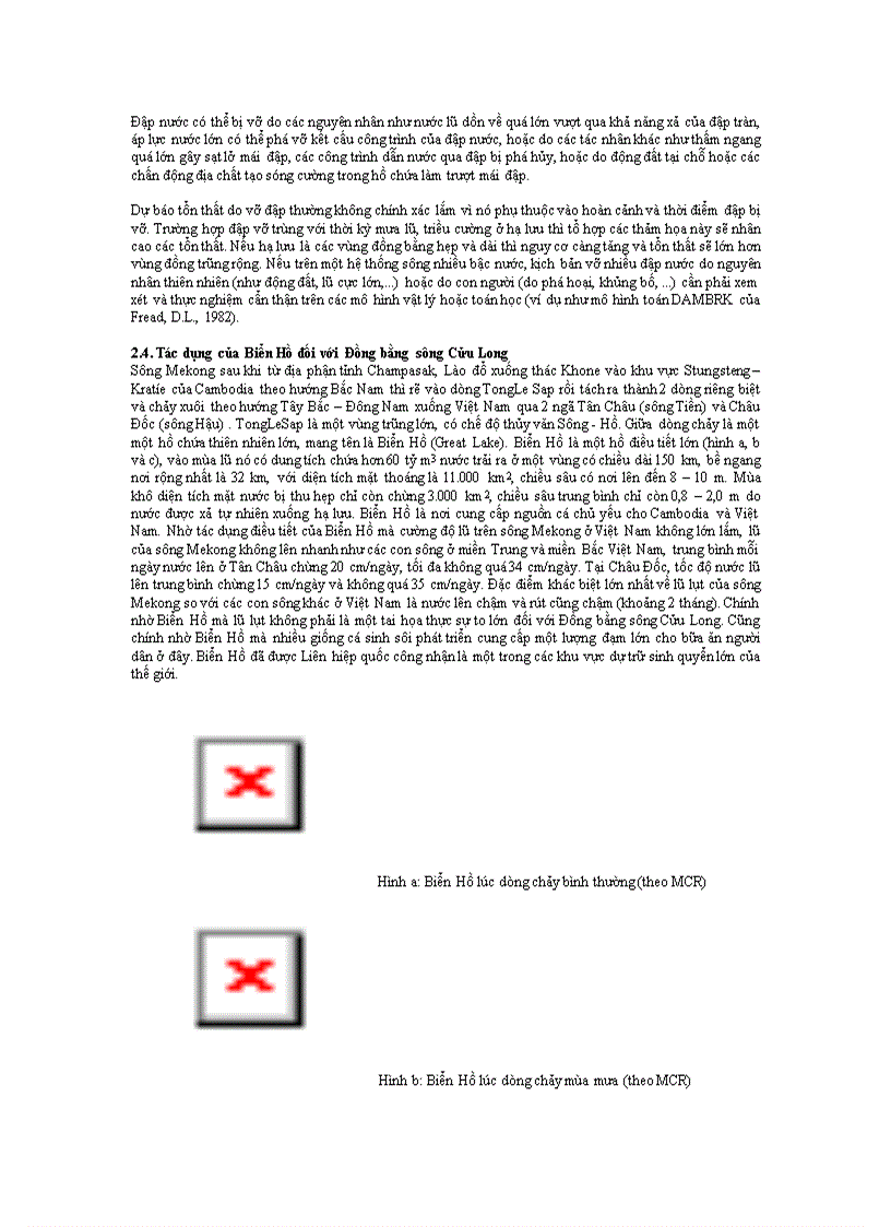 image for page Các đập nước và hồ chứa ở thượng nguồn