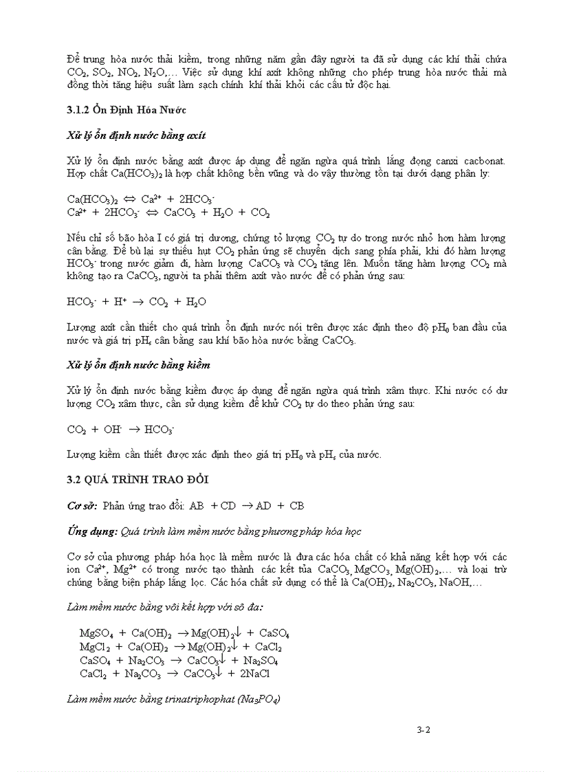 image for page Cơ sở các quá trình xử lý hóa học quá trình trung hòa