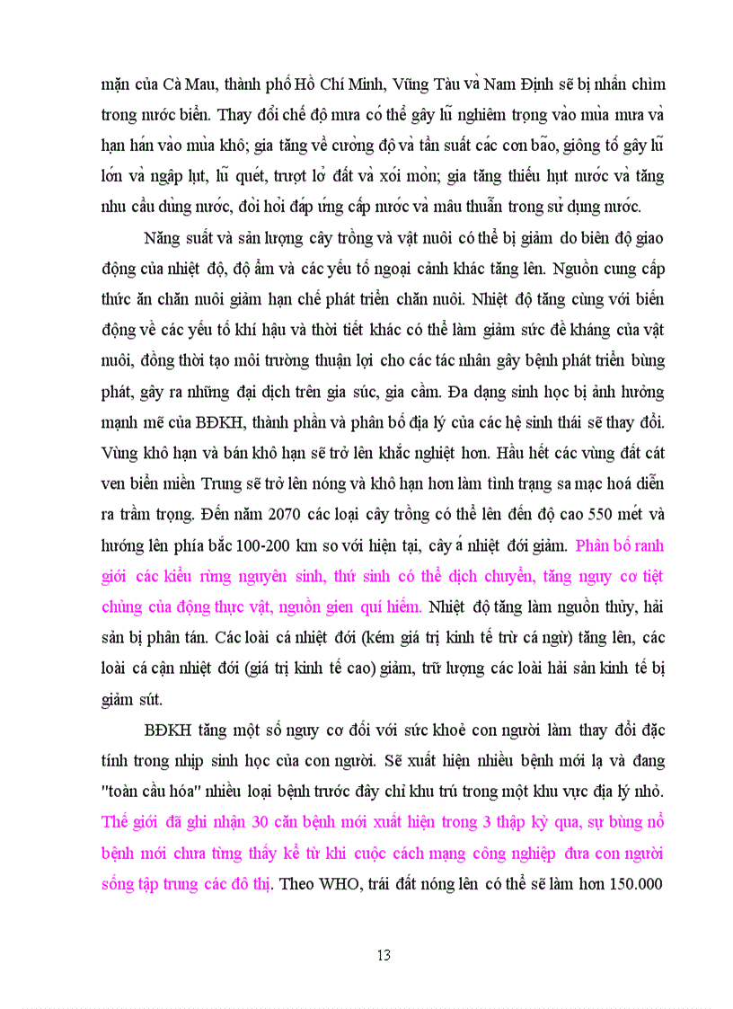 image for page Ảnh hưởng của biến đổi khí hậu đối với việt nam