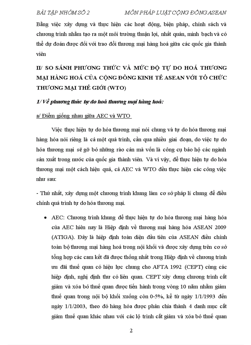 image for page So sánh phương thức và mức độ tự do hoá thương mại hàng hoá của cộng đồng kinh tế asean với tổ chức thương mại thế giới wto
