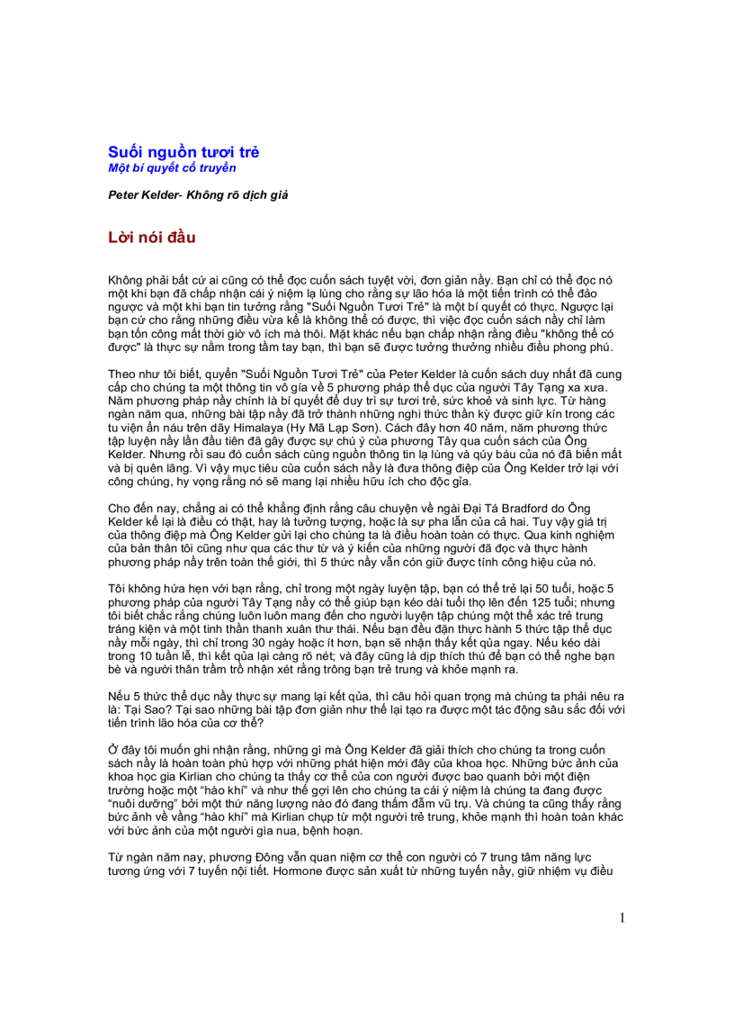 image for page Suối nguồn sức khỏe