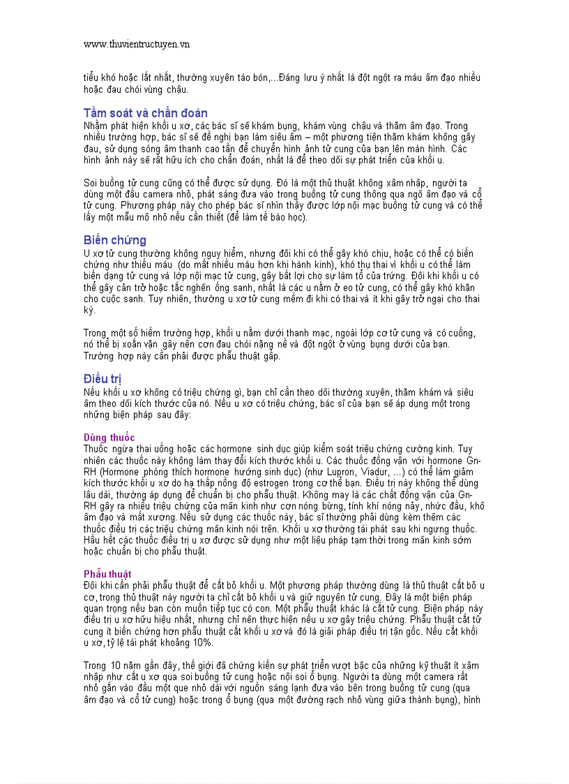 image for page U xơ tử cung