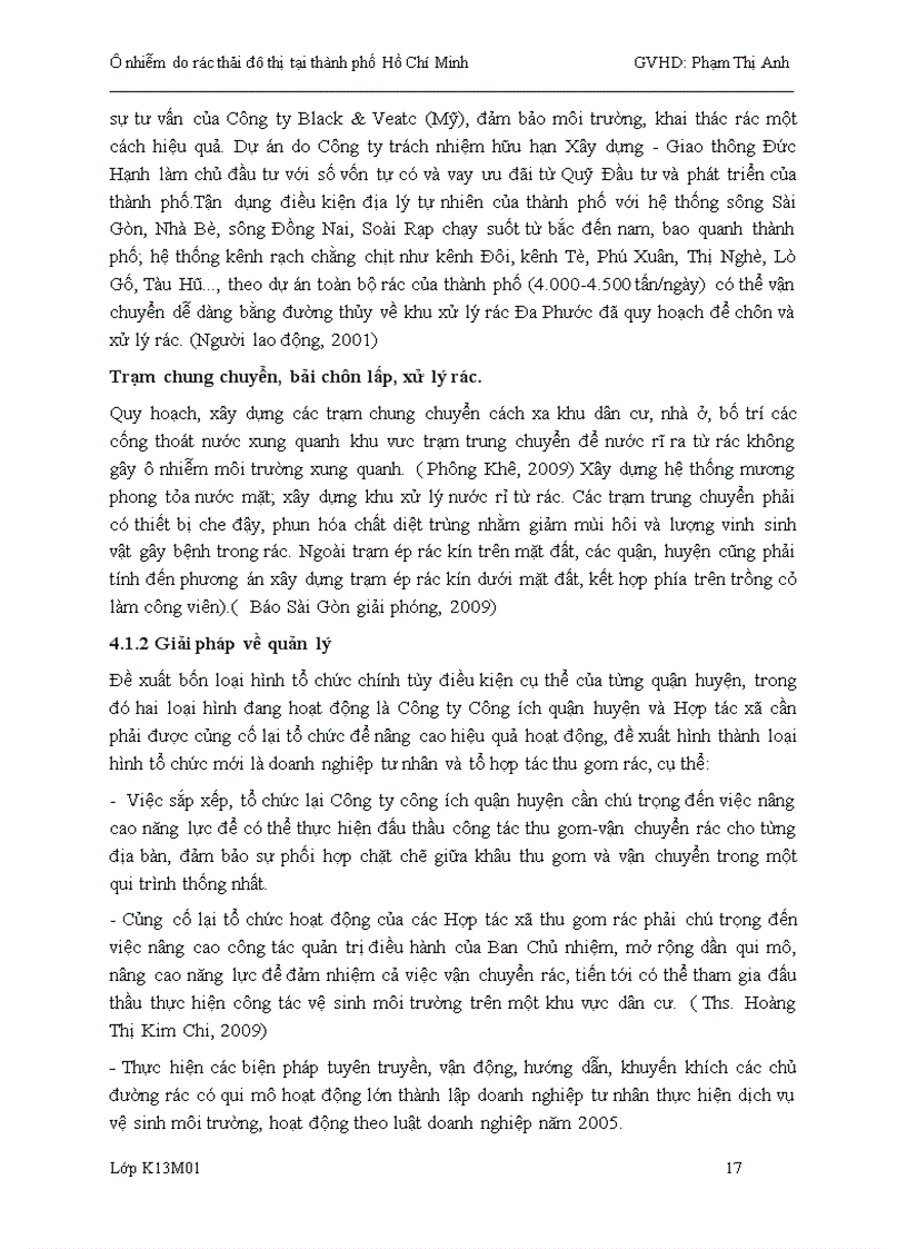 image for page Ô nhiễm do rác thải đô thị tại thành phố hồ chí minh nguyên nhân giải pháp