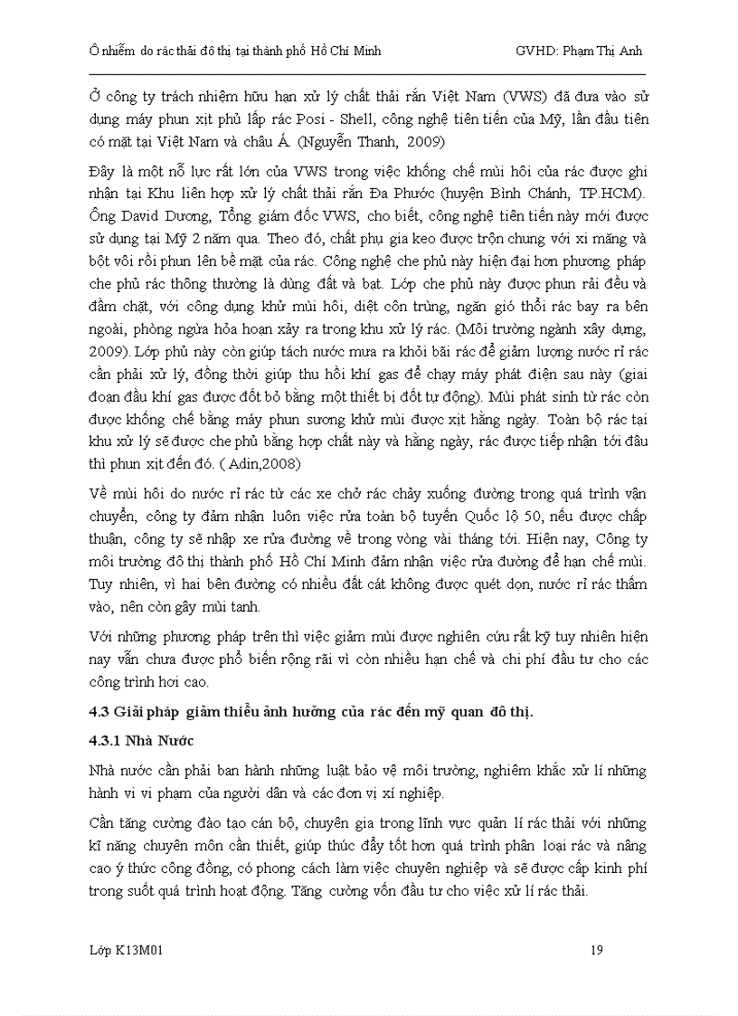 image for page Ô nhiễm do rác thải đô thị tại thành phố hồ chí minh nguyên nhân giải pháp