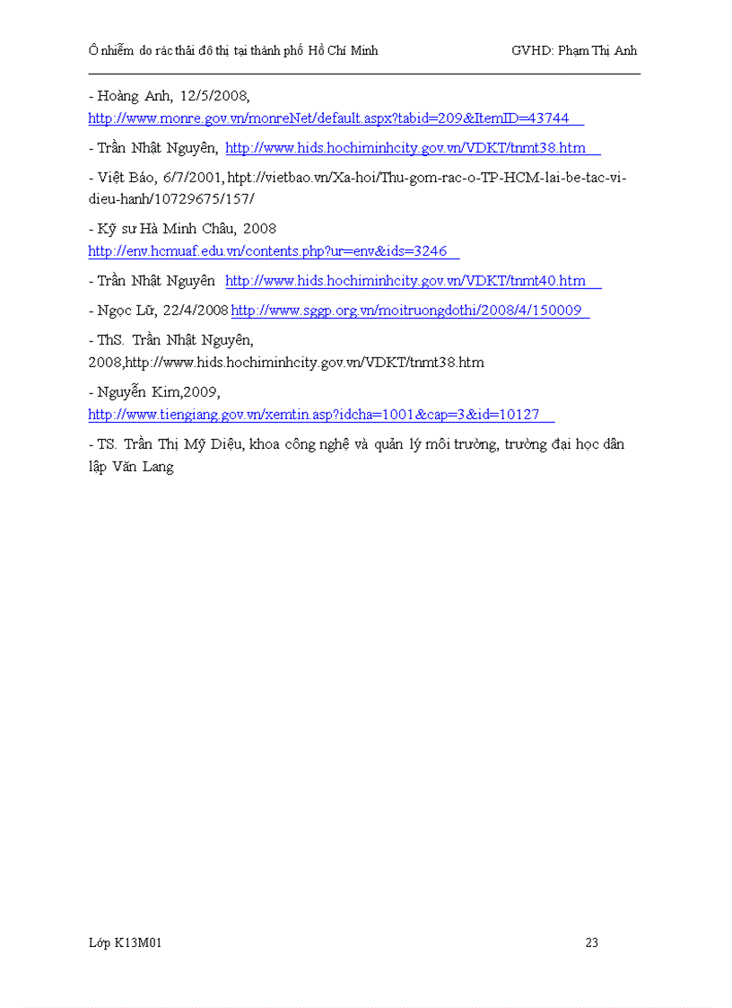 image for page Ô nhiễm do rác thải đô thị tại thành phố hồ chí minh nguyên nhân giải pháp