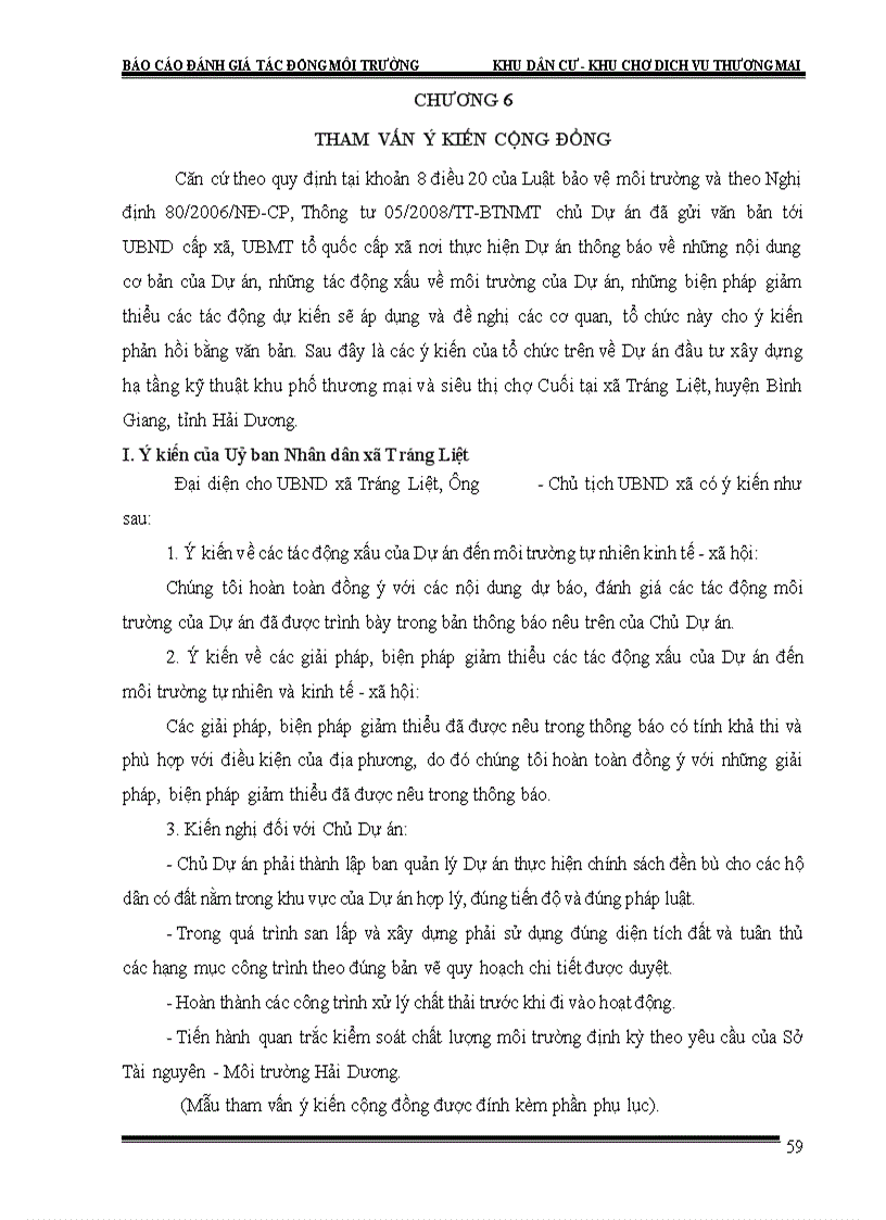 image for page Đánh giá các tác động môi trường