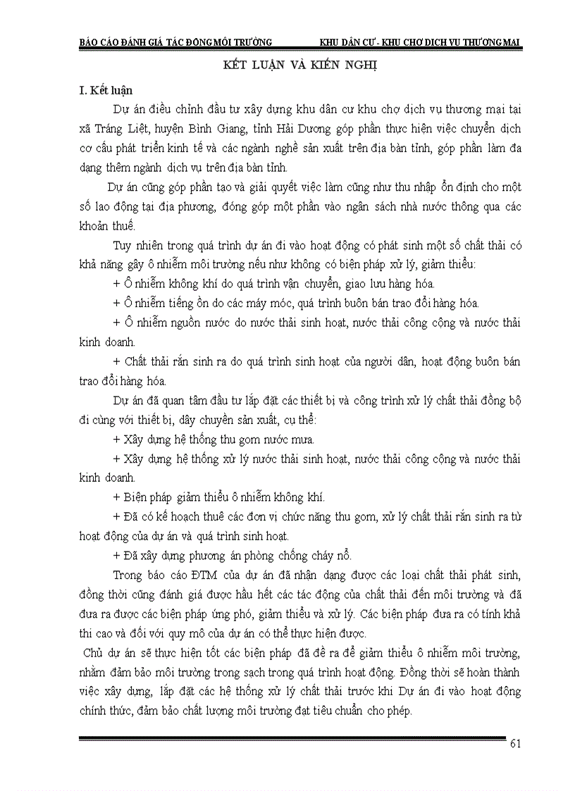 image for page Đánh giá các tác động môi trường