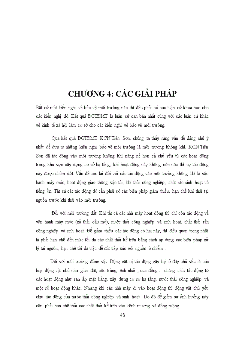 image for page Những vấn đề chủ yếu đánh giá tác động môi trường và một số kiến nghị về bảo vệ môi trường khu công nghiệp tiên sơn