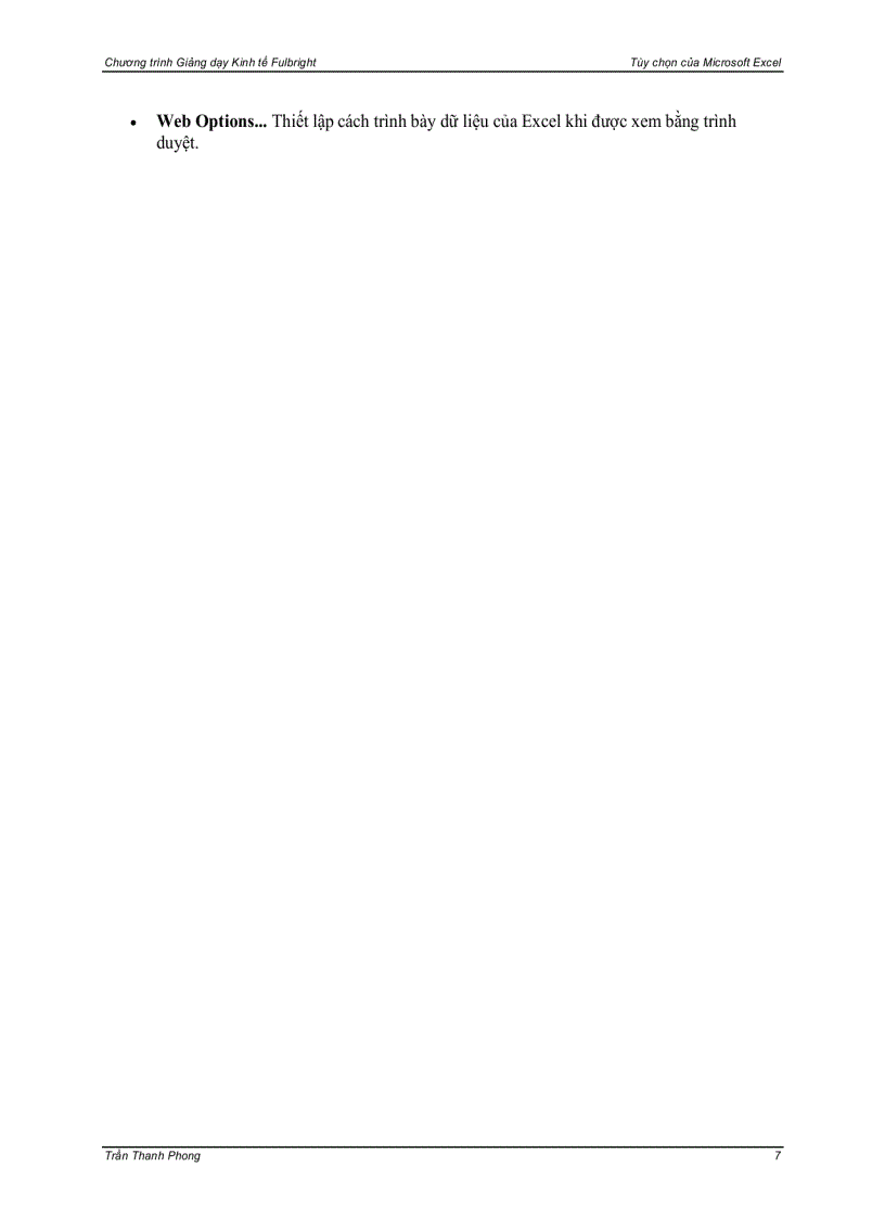 image for page Excel Tool Options