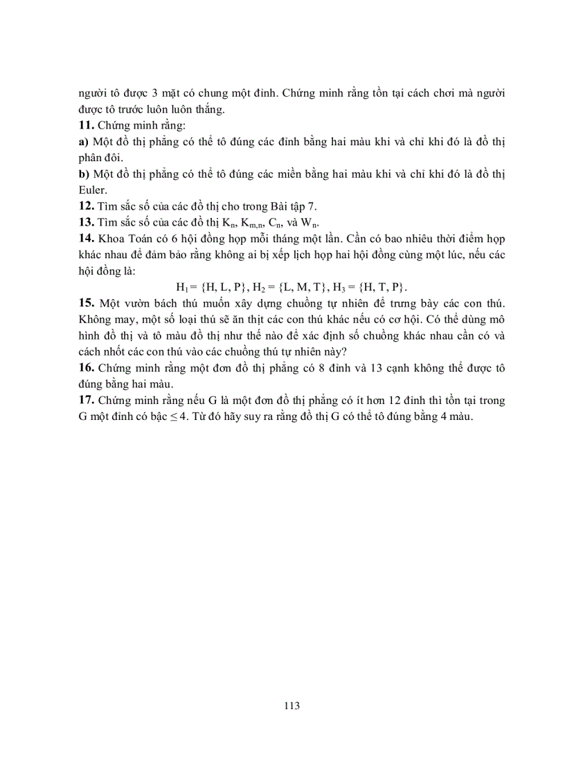 image for page Đồ thị phẳng và tô màu đồ thị